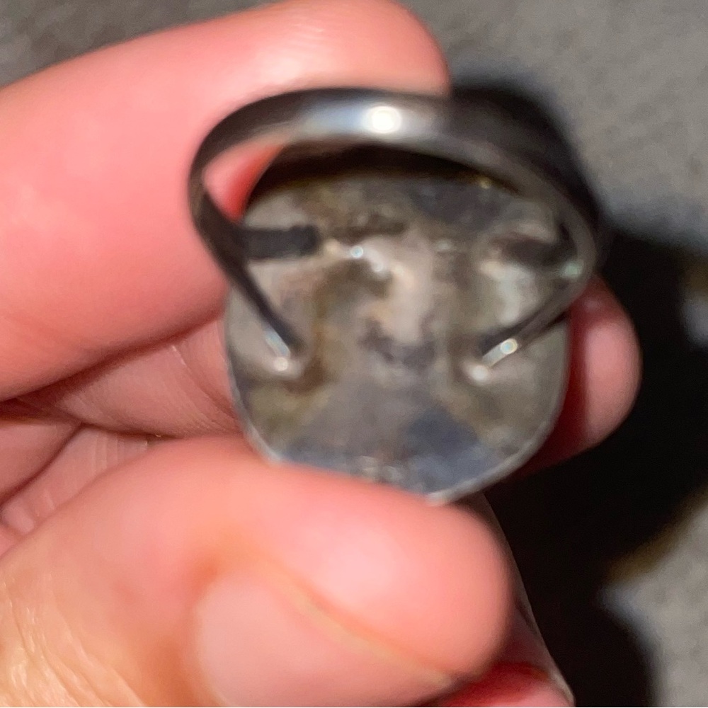 Vintage Sterling Silver Egyptian Scarab Blue Beetle Ring!RARE FIND - Picture 5 of 6